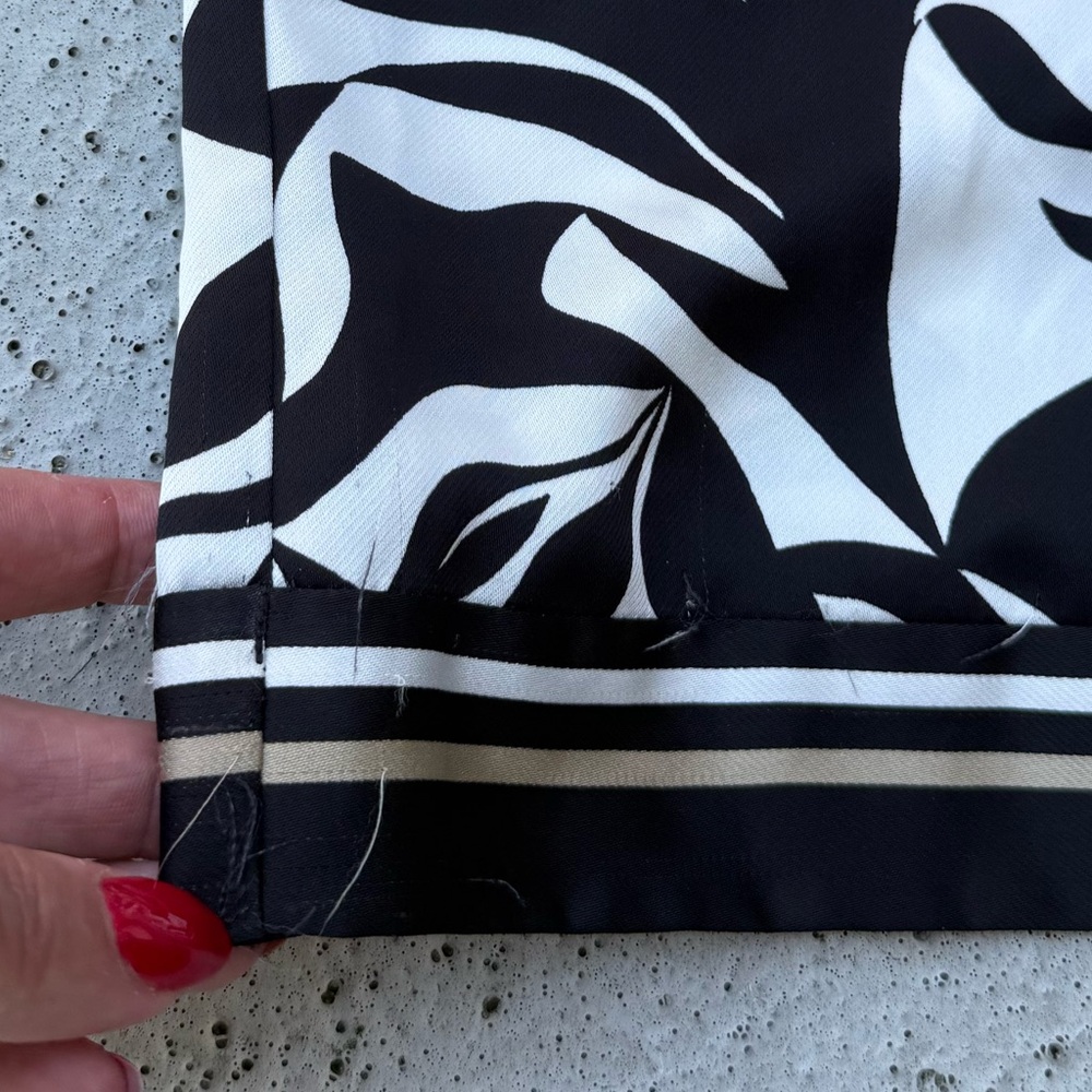Loft Black and White Patterned Pant Size XXL - Picture 10 of 15
